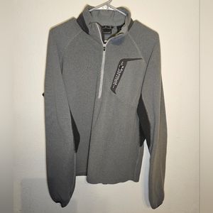 Marmot Fleece Thermal 1/4 Zip Sweater Grey men's large